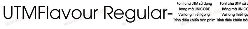UTMFlavour Regular字体转换